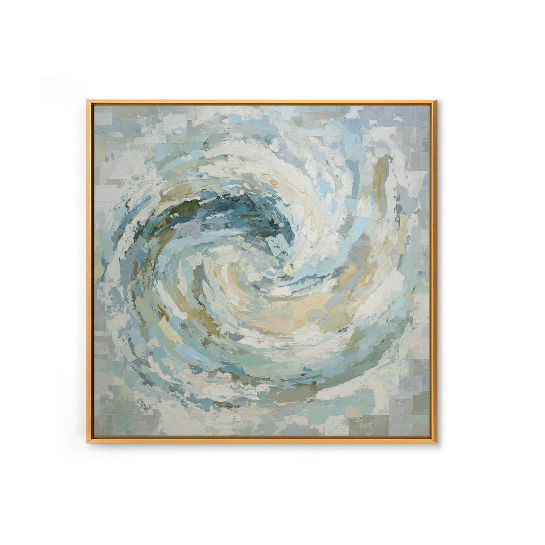Calming Abstract Ocean Waves Canvas Print, Dental Office Art, Wall Decor, Office Decor, Fine Art, Calm, Contemporary Art, DOA-1x1-97