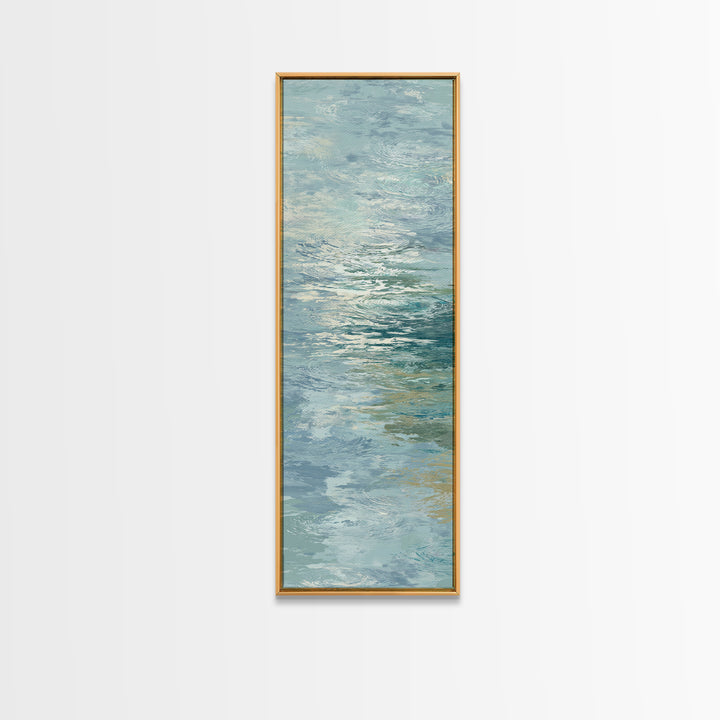 Abstract Water Ripple Pattern Canvas Print, Dental Office Art, Dental Office Decor, Office Decor, Abstract Art, Calm, DOA-1x3-1