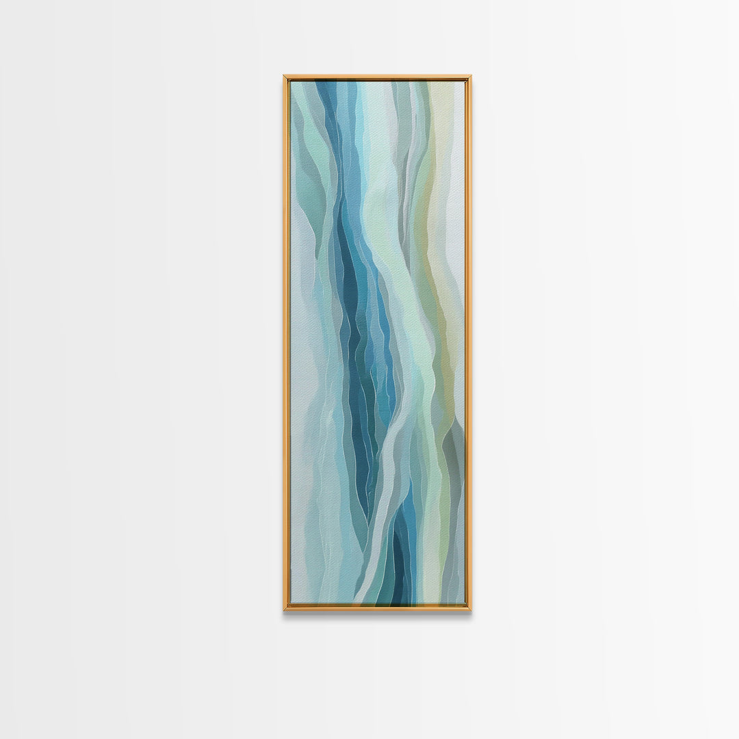 Abstract Water Ripple Pattern Canvas Print, Dental Office Art, Fine Art Print, Office Decor, Abstract Art, Calm, DOA-1x3-25