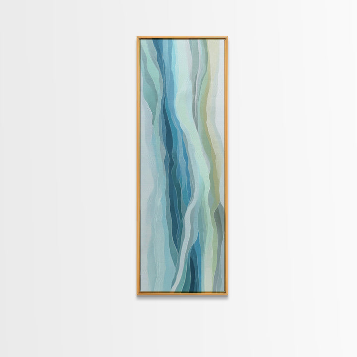 Abstract Water Ripple Pattern Canvas Print, Dental Office Art, Fine Art Print, Office Decor, Abstract Art, Calm, DOA-1x3-25