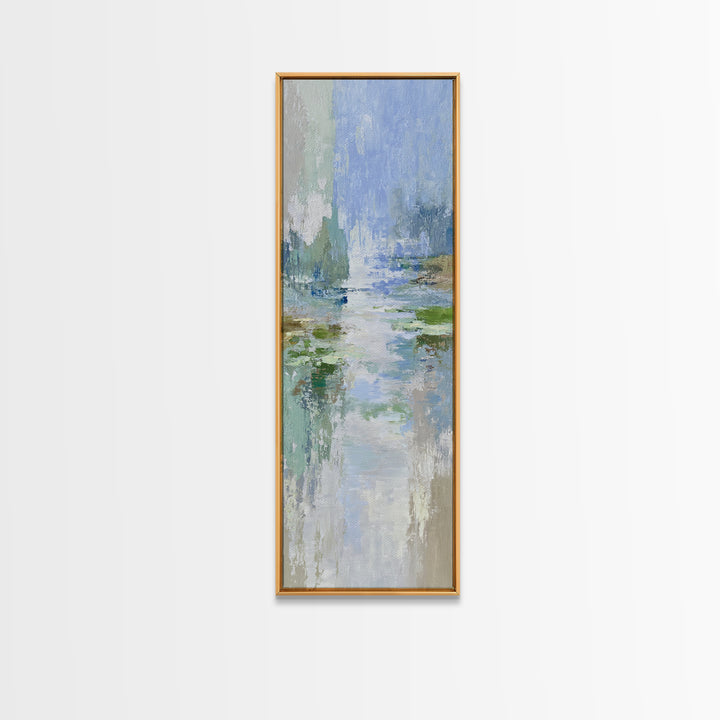 Sunlit Lake with Calming Reflections Canvas Print, Dental Office Art, Dental Office, Office Decor, Fine Art, Calm, Room Decor, DOA-1x3-27