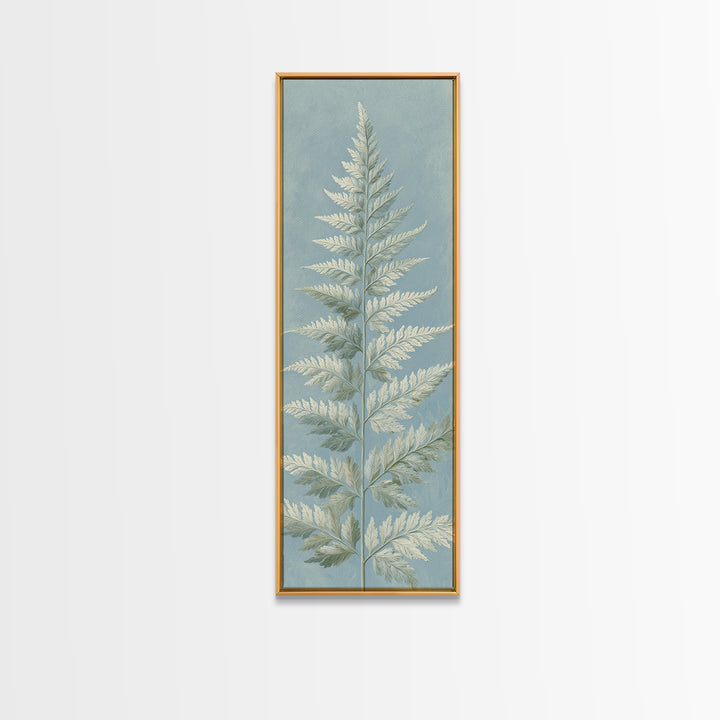 Botanical Fern Study Framed Canvas Print, Dental Office Art, Medical Office Art, Office Decor, Fine Art, Calm, DOA-1x3-31