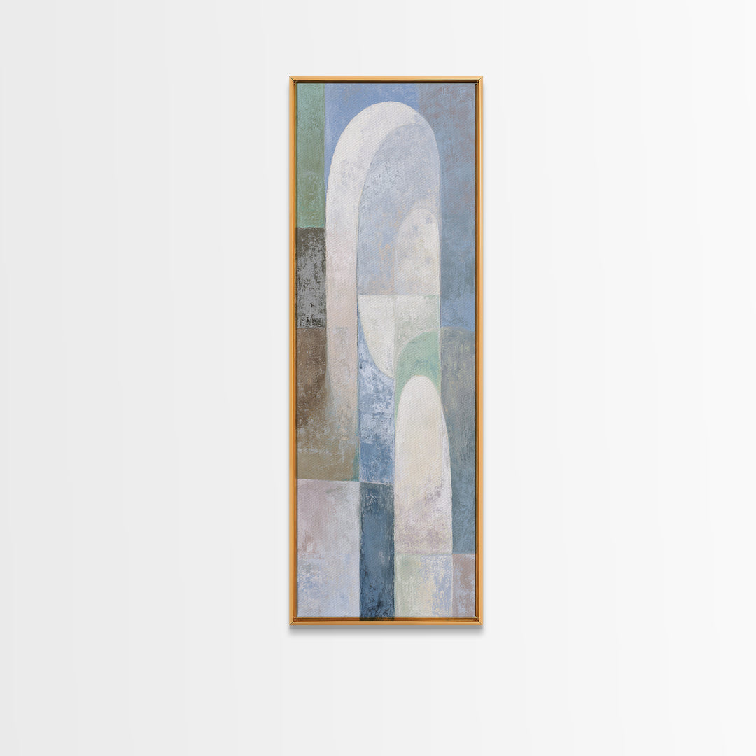 Light Scandinavian Abstract Arches Canvas Print, Dental Office Art, Dental Art, Office Decor, Abstract Art, Calm, Dental Gift, DOA-1x3-5