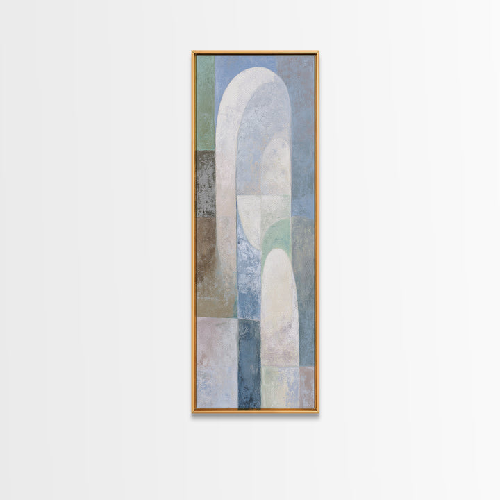 Light Scandinavian Abstract Arches Canvas Print, Dental Office Art, Dental Art, Office Decor, Abstract Art, Calm, Dental Gift, DOA-1x3-5