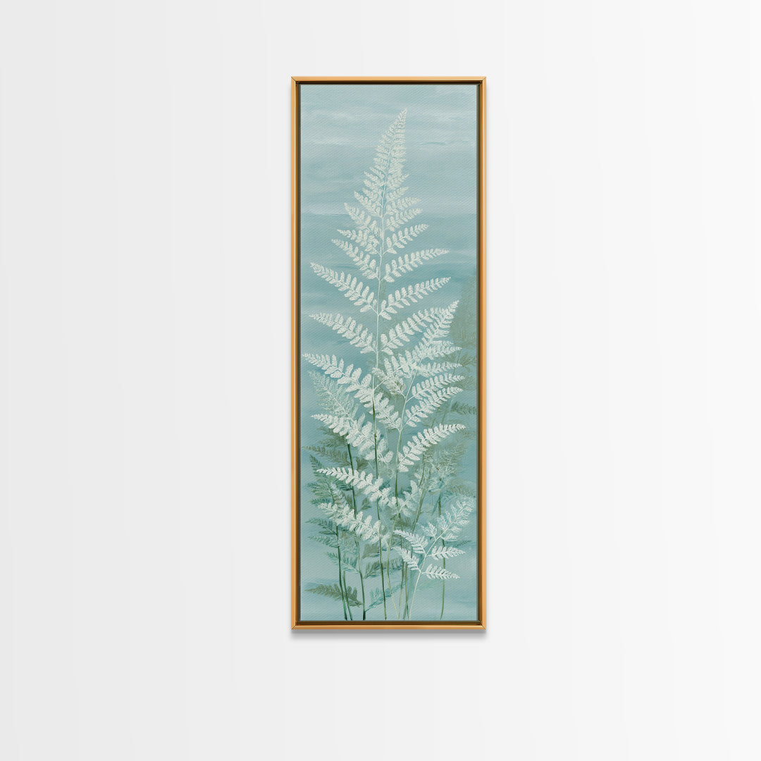 Botanical Fern Study Canvas Print, Dental Office Art, Fine Art Print, Office Decor, Fine Art, Calm, Printable Wall Art, DOA-1x3-55