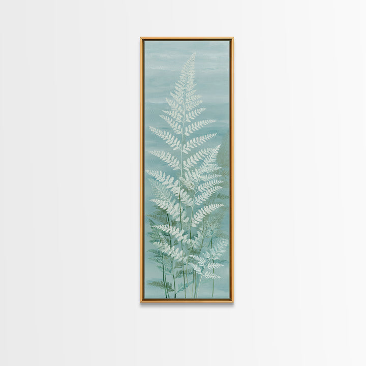 Botanical Fern Study Canvas Print, Dental Office Art, Fine Art Print, Office Decor, Fine Art, Calm, Printable Wall Art, DOA-1x3-55