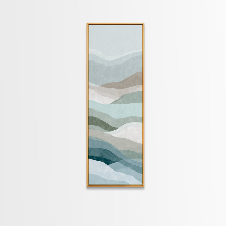 Minimal Smile Curve Abstract Canvas Print, Dental Office Art, Office Decor, Abstract Art, Calm, Art Print, Room Decor, DOA-1x3-65