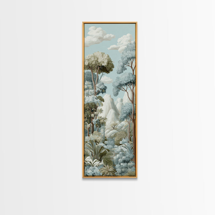 Happy Jungle Animals Framed Canvas Print, Dental Office Art, Dental Assistant, Office Decor, Fine Art, Calm, Gallery Decor, DOA-1x3-74