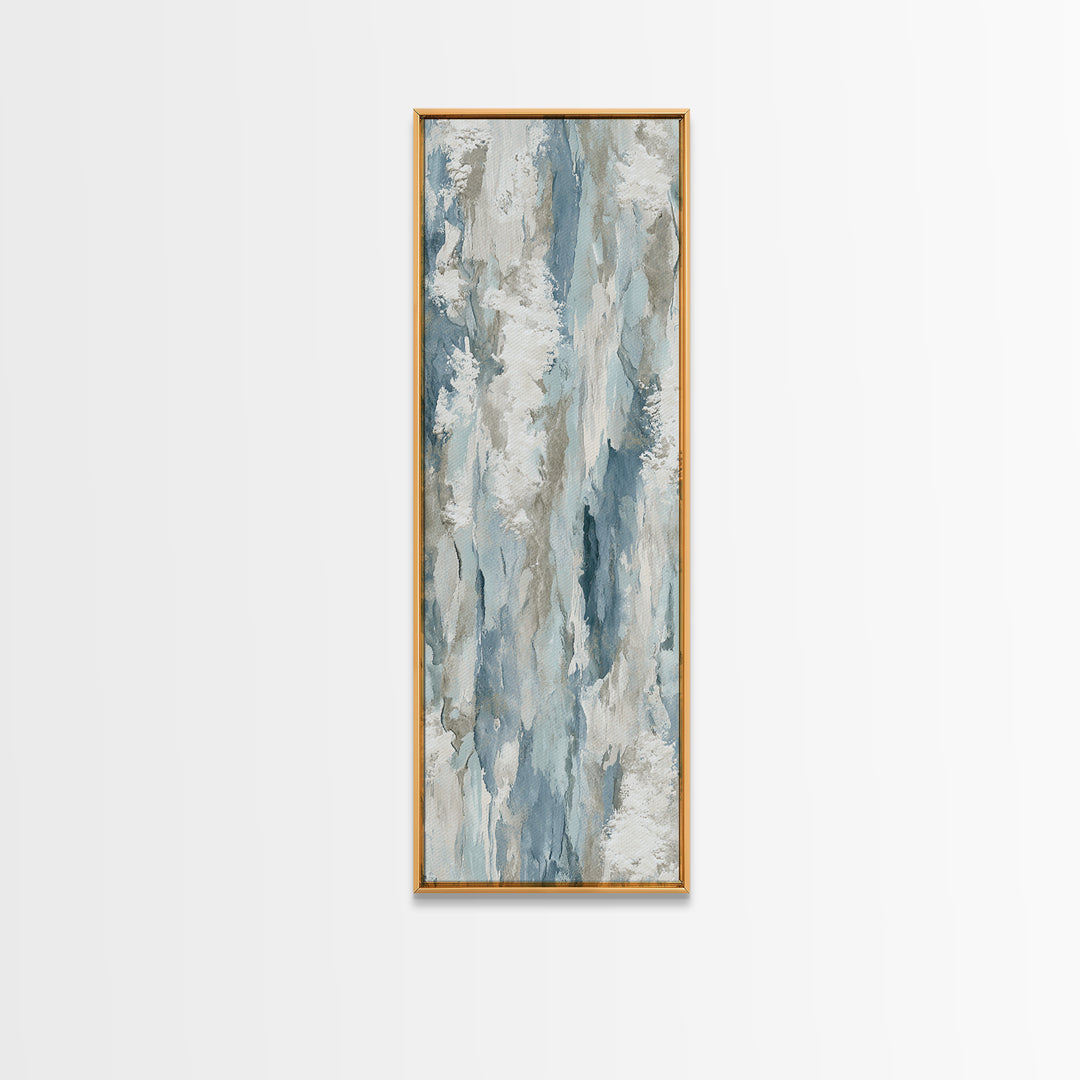 Clean Marble Texture Framed Canvas Print, Dental Office Art, Boho Decor, Office Decor, Fine Art, Calm, Digital Print, DOA-1x3-84
