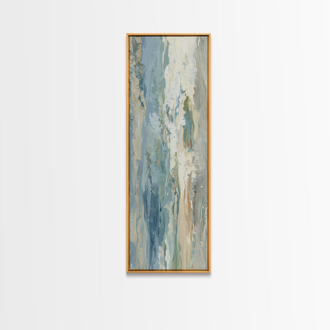 Calming Abstract Ocean Waves Canvas Print, Dental Office Art, Wall Decor, Office Decor, Fine Art, Calm, Contemporary Art, DOA-1x3-85
