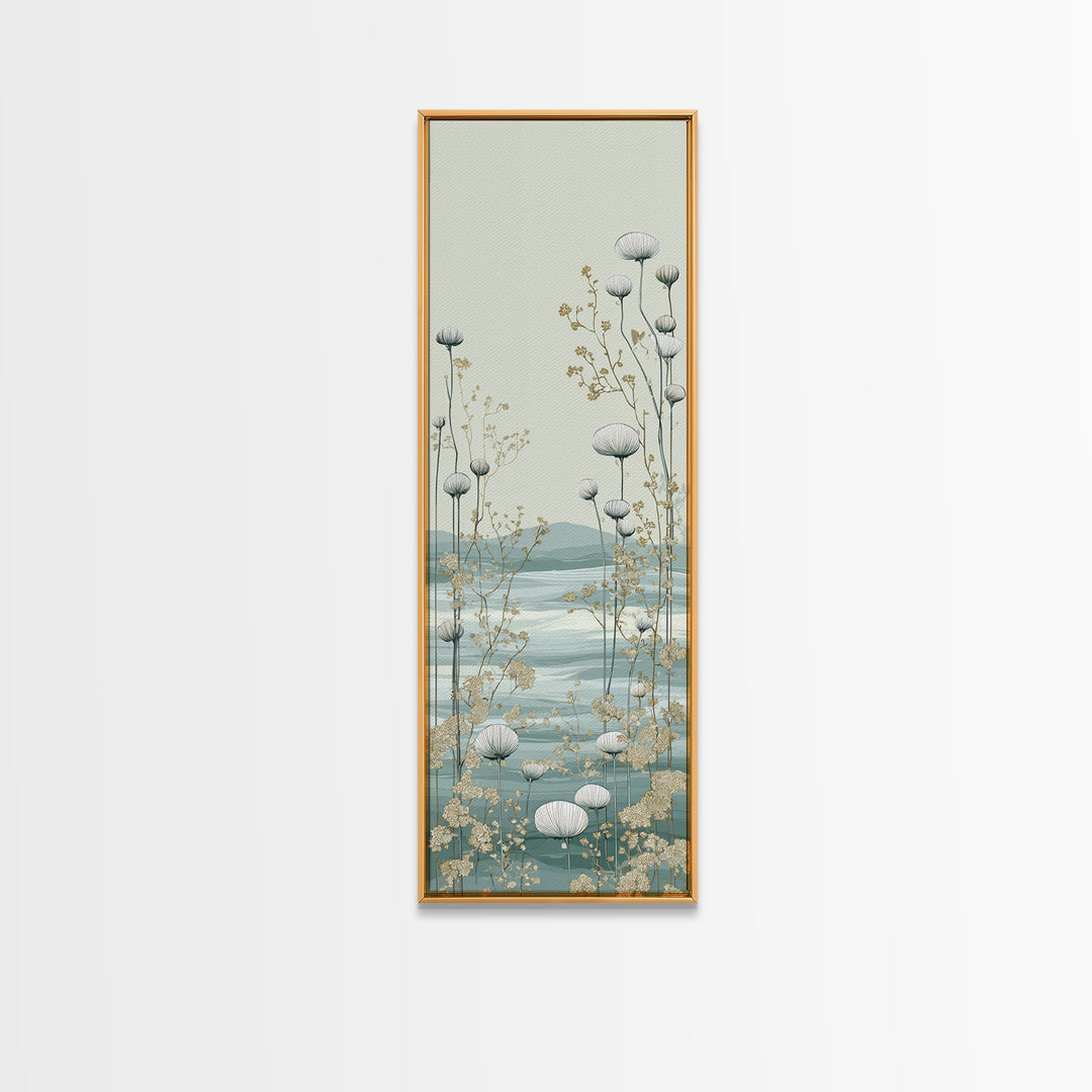 Clean Geometric Art Framed Canvas Print, Dental Office Art, Contemporary Art, Office Decor, Abstract Art, Calm, Dental Wall Art, DOA-1x3-92