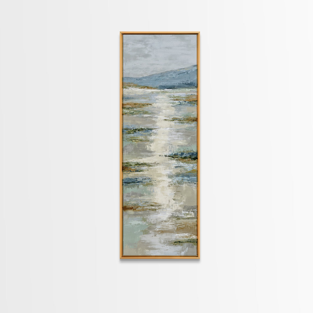 Sunlit Lake with Calming Reflections Canvas Print, Dental Office Art, Office Wall Art, Office Decor, Calm, Medical Decor, DOA-1x3-99