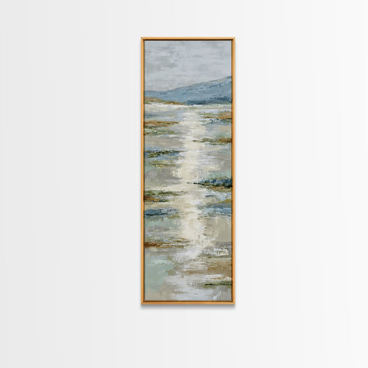 Sunlit Lake with Calming Reflections Canvas Print, Dental Office Art, Office Wall Art, Office Decor, Calm, Medical Decor, DOA-1x3-99