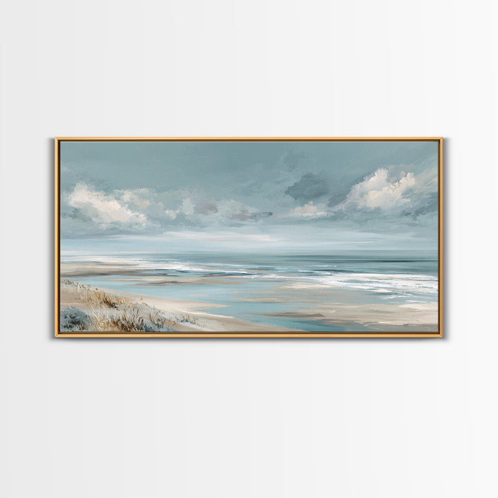 Quiet Coastal Dunes Framed Canvas Print, Dental Office Art, Dentist Art, Office Decor, Fine Art, Calm, Luxury Decor, Art Print, DOA-2x1-18