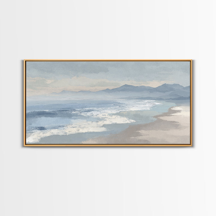 Quiet Coastal Dunes Framed Canvas Print, Dental Office Art, Dentist Art, Office Decor, Fine Art, Calm, Luxury Decor, Art Print, DOA-2x1-42