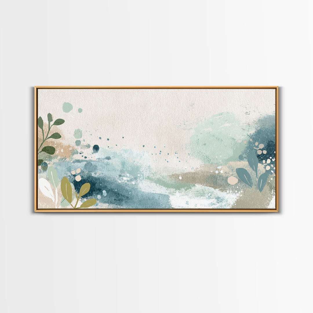 Playful Tooth Shaped Character Framed Canvas Print, Dental Office Art, Modern Decor, Office Decor, Fine Art, Calm, Poster, DOA-2x1-50