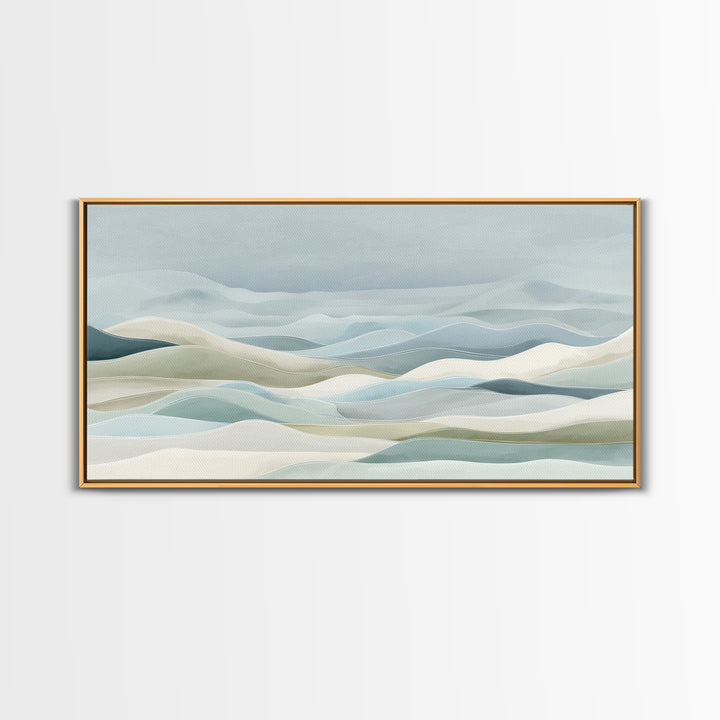 Clean Geometric Art Canvas Print, Dental Office Art, Decor, Office Decor, Abstract Art, Calm, Digital Artwork, Dental Hygiene, DOA-2x1-52