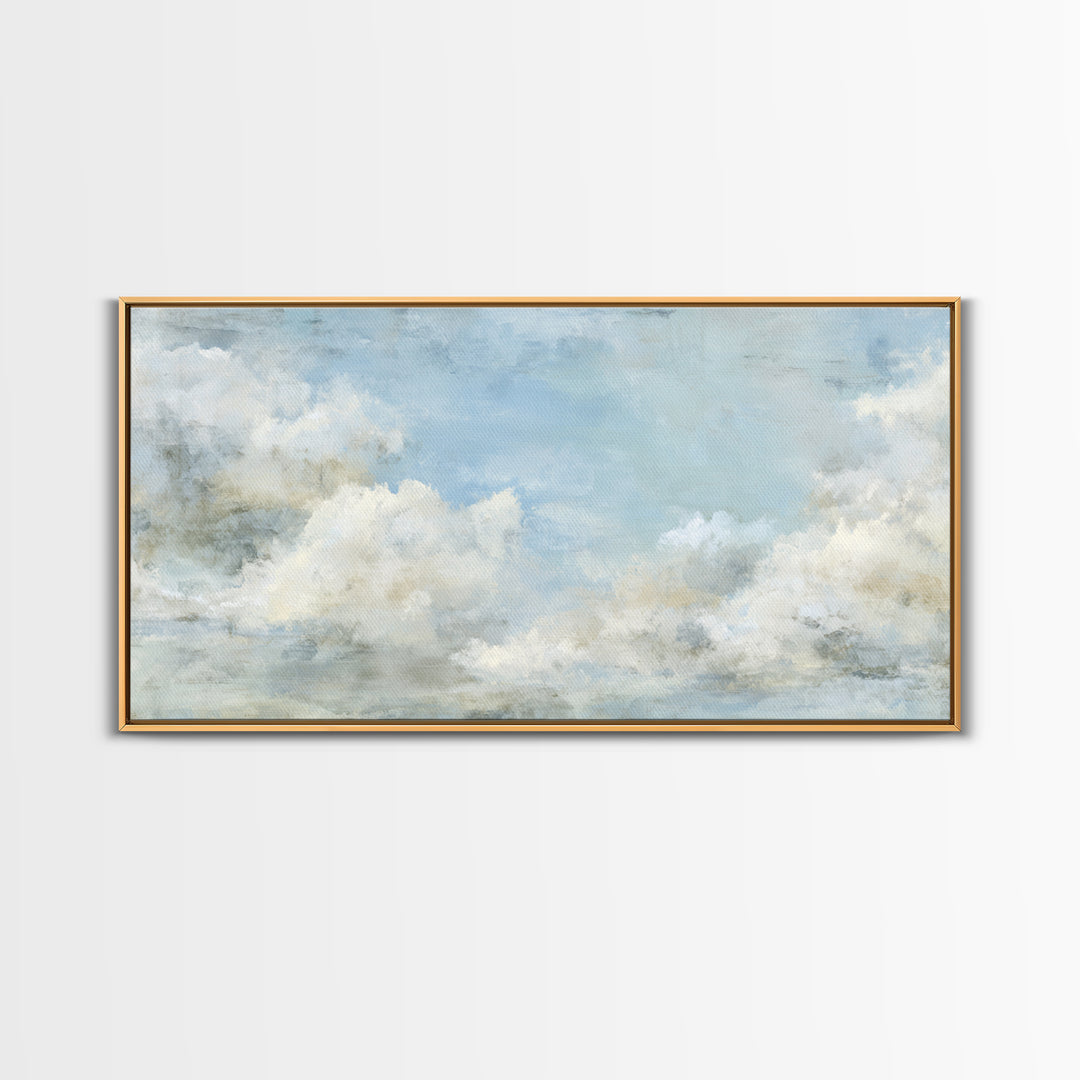 Peaceful Clouds over Open Meadow Canvas Print, Dental Office Art, Art Print, Office Decor, Fine Art, Calm, Unique Wall Art, DOA-2x1-53