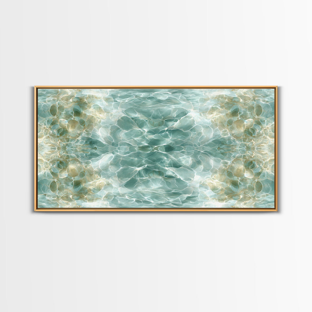 Abstract Water Ripple Pattern Canvas Print, Dental Office Art, Fine Art Print, Office Decor, Abstract Art, Calm, DOA-2x1-57