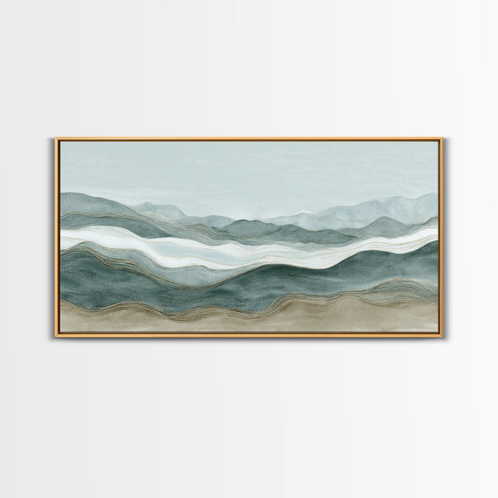 Minimal Line Faces Framed Canvas Print, Dental Office Art, Office Decor, Fine Art, Calm, Medical Art, Medical Office Decor, DOA-2x1-60
