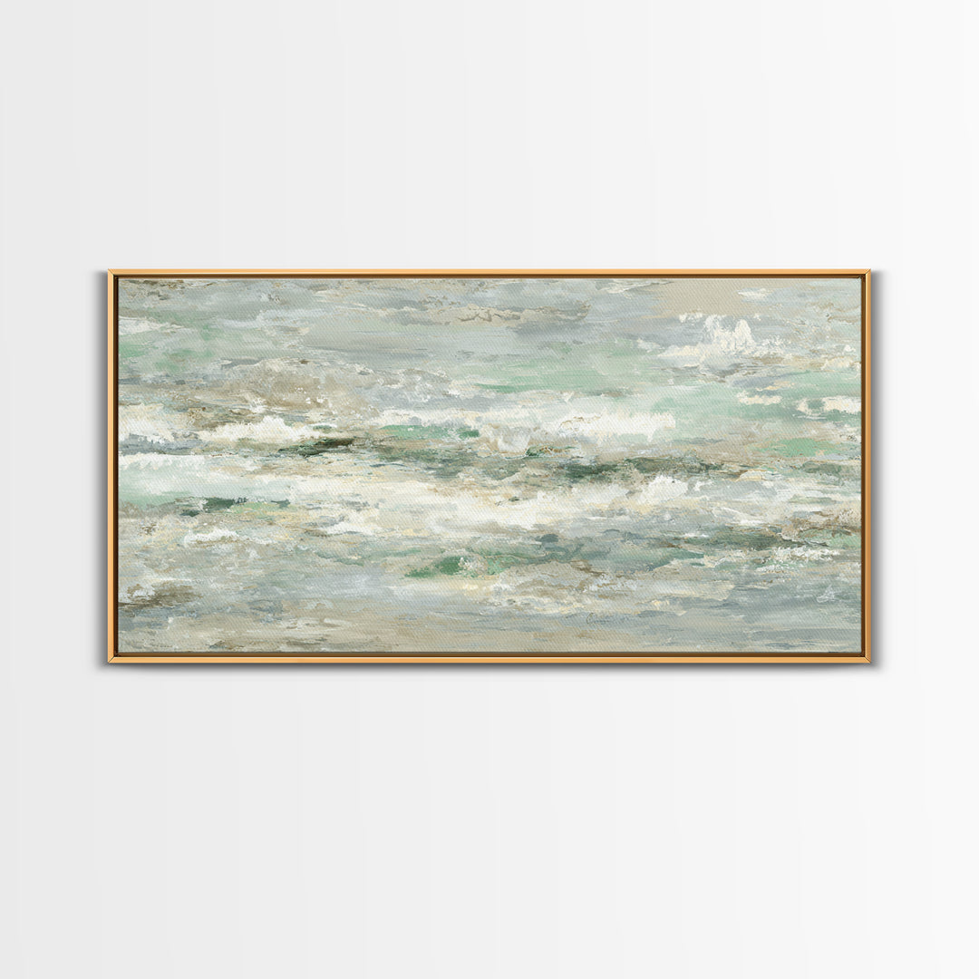 Clean Marble Texture Framed Canvas Print, Dental Office Art, Dental Wall Art, Office Decor, Oil Painting, Calm, DOA-2x1-92