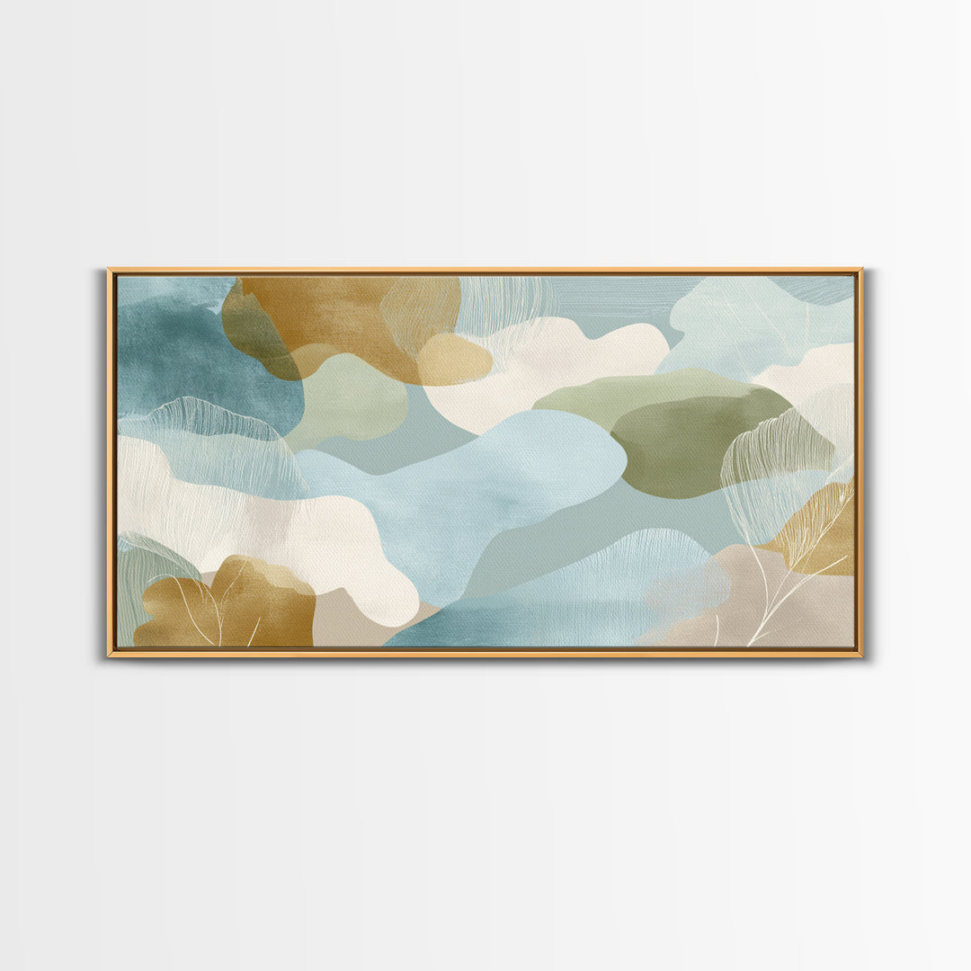 Playful Tooth Shaped Character Canvas Print, Dental Office Art, Art Print, Office Decor, Abstract Art, Calm, Unique Wall Art, DOA-2x1-98