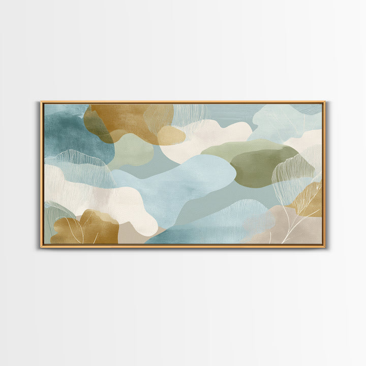 Playful Tooth Shaped Character Canvas Print, Dental Office Art, Art Print, Office Decor, Abstract Art, Calm, Unique Wall Art, DOA-2x1-98