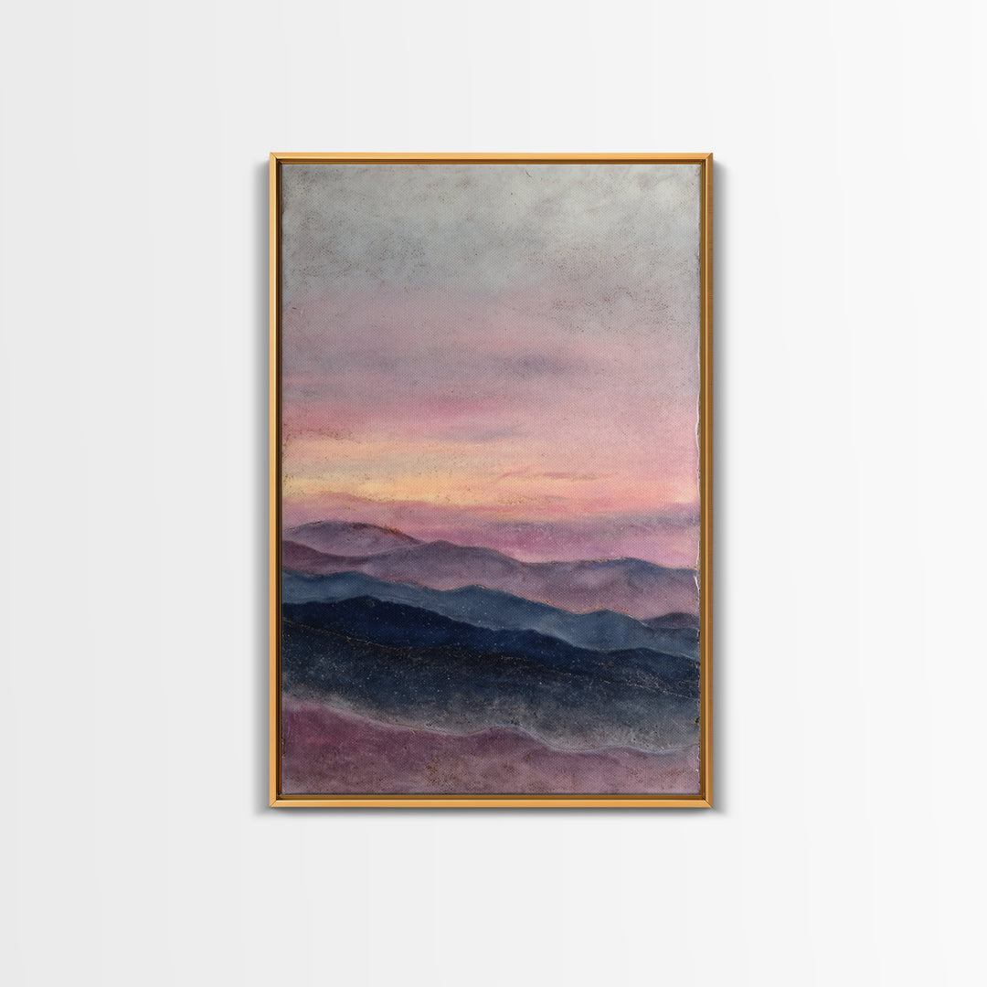 Soft Gradient Sunrise Framed Canvas Print, Dental Office Art, Dental Assistant, Office Decor, Fine Art, Calm, Gallery Decor, DOA-2x3-100