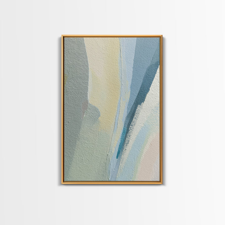 Minimal Smile Curve Abstract Framed Canvas Print, Dental Office Art, Neutral Decor, Office Decor, Abstract Art, Calm, DOA-2x3-13