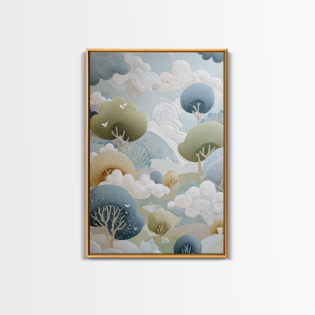 Playful Tooth Shaped Character Canvas Print, Dental Office Art, Dental Office, Office Decor, Abstract Art, Calm, Room Decor, DOA-2x3-14