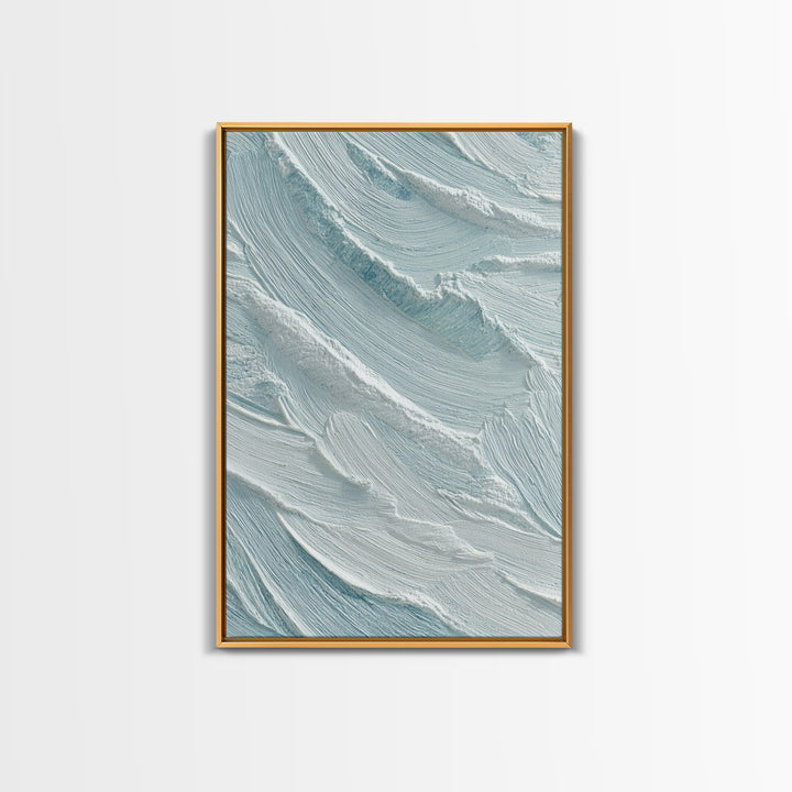 Abstract Water Ripple Pattern Framed Canvas Print, Dental Office Art, Medical Office Art, Office Decor, Fine Art, Calm, DOA-2x3-21