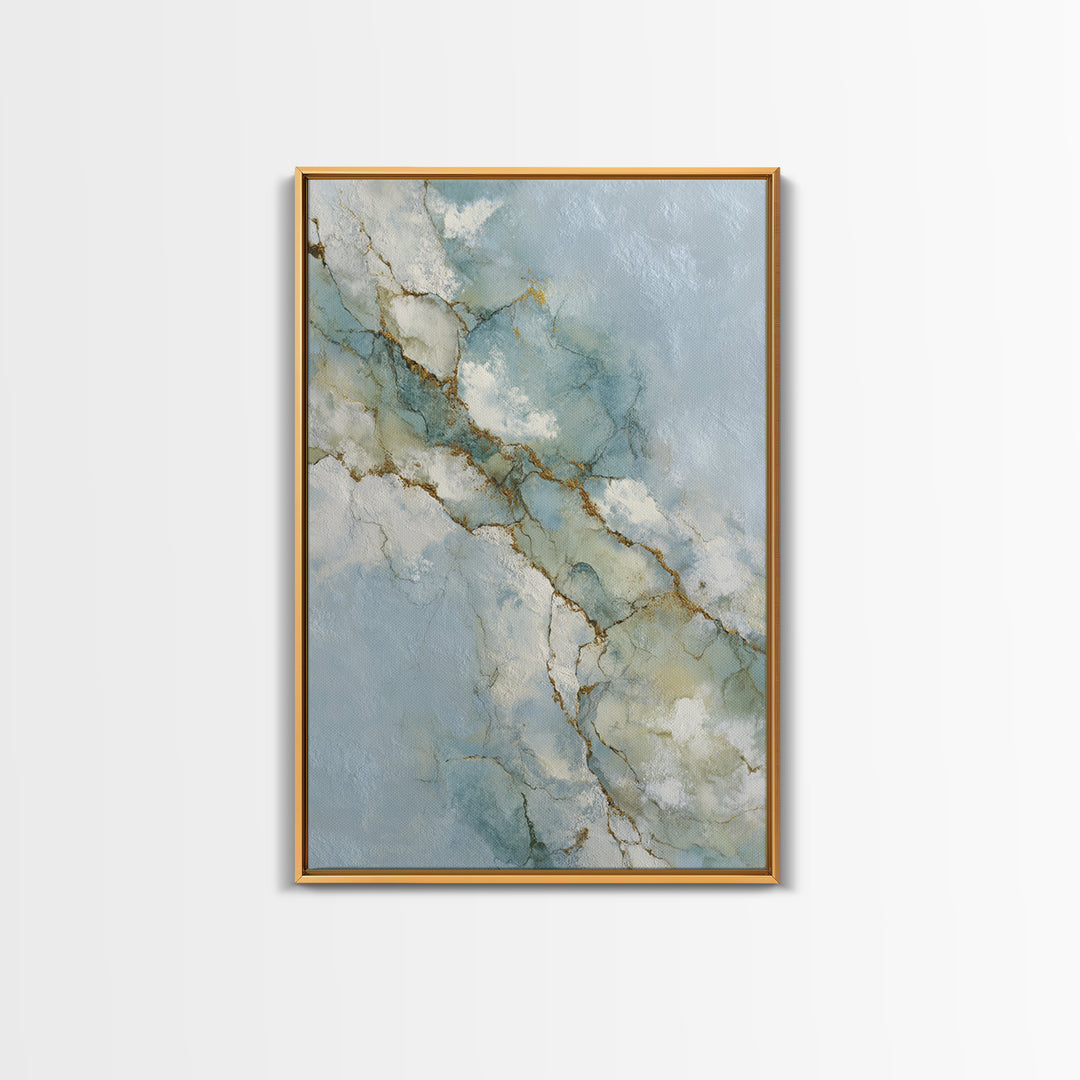 Clean Marble Texture Canvas Print, Dental Office Art, Room Decor Aesthetic, Office Decor, Fine Art, Calm, Printable Digital, DOA-2x3-32