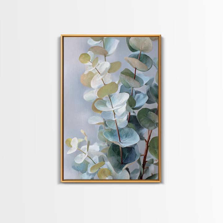 Soft Botanical Eucalyptus Print for Clean Atmosphere Canvas Print, Dental Office Art, Dental Decor, Office Decor, DOA-2x3-35