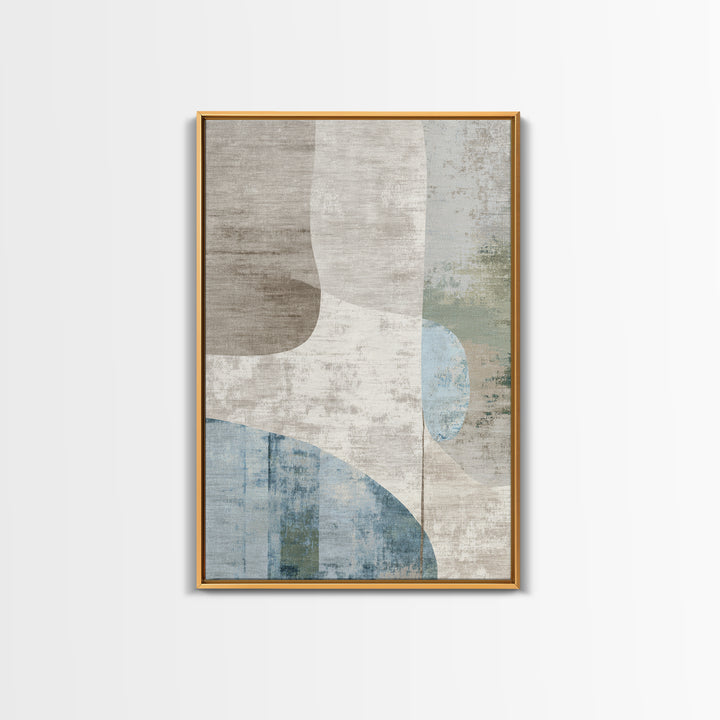 Minimal Smile Curve Abstract Framed Canvas Print, Dental Office Art, Neutral Decor, Office Decor, Abstract Art, Calm, DOA-2x3-37