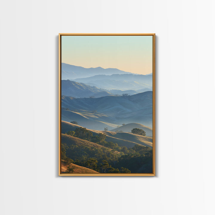 Soft Gradient Sunrise Framed Canvas Print, Dental Office Art, Dental Assistant, Office Decor, Fine Art, Calm, Gallery Decor, DOA-2x3-4