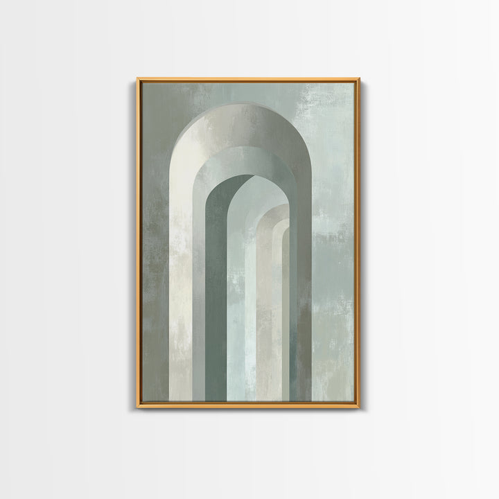 Light Scandinavian Abstract Arches Canvas Print, Dental Office Art, Statement Artwork, Office Decor, Abstract Art, Calm, DOA-2x3-49