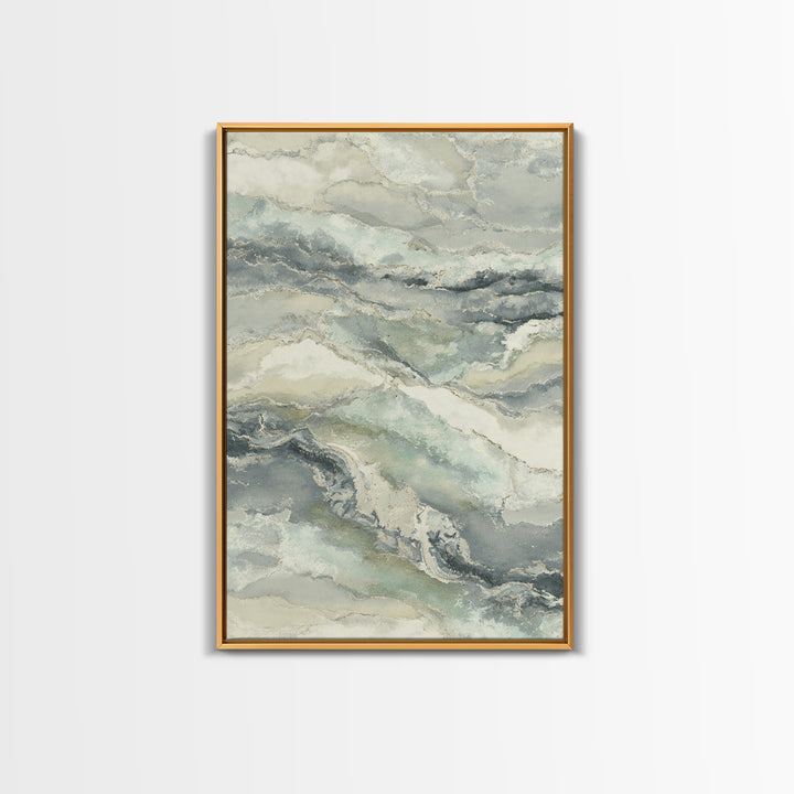 Clean Marble Texture Framed Canvas Print, Dental Office Art, Digital Artwork, Office Decor, Abstract Art, Calm, Dentist Art, DOA-2x3-56