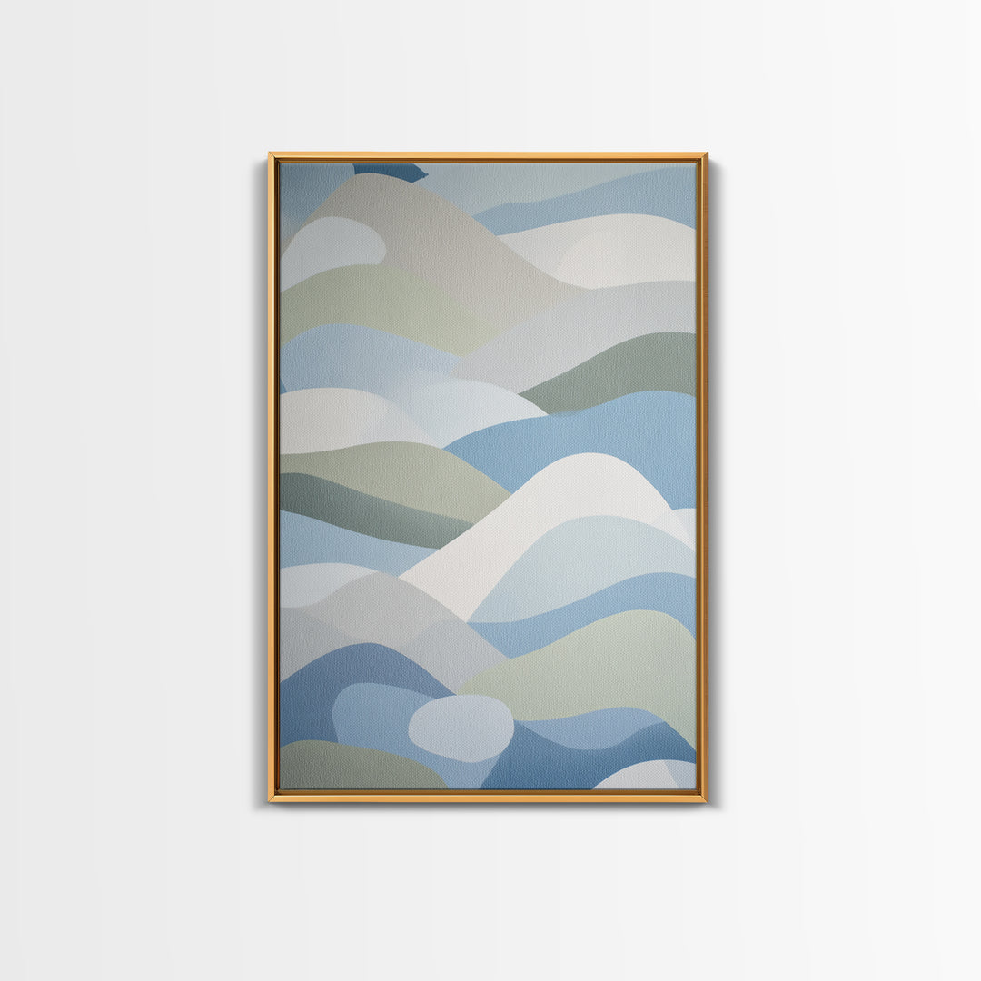 Playful Tooth Shaped Character Canvas Print, Dental Office Art, Art Print, Office Decor, Fine Art, Calm, Unique Wall Art, DOA-2x3-62