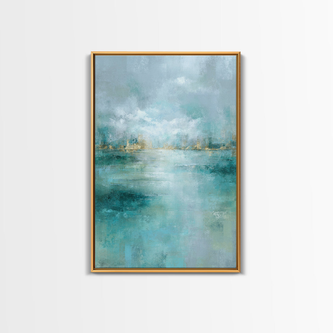 Clean Geometric Art Framed Canvas Print, Dental Office Art, Tooth Art, Office Decor, Abstract Art, Calm, Modern Decor, DOA-2x3-64