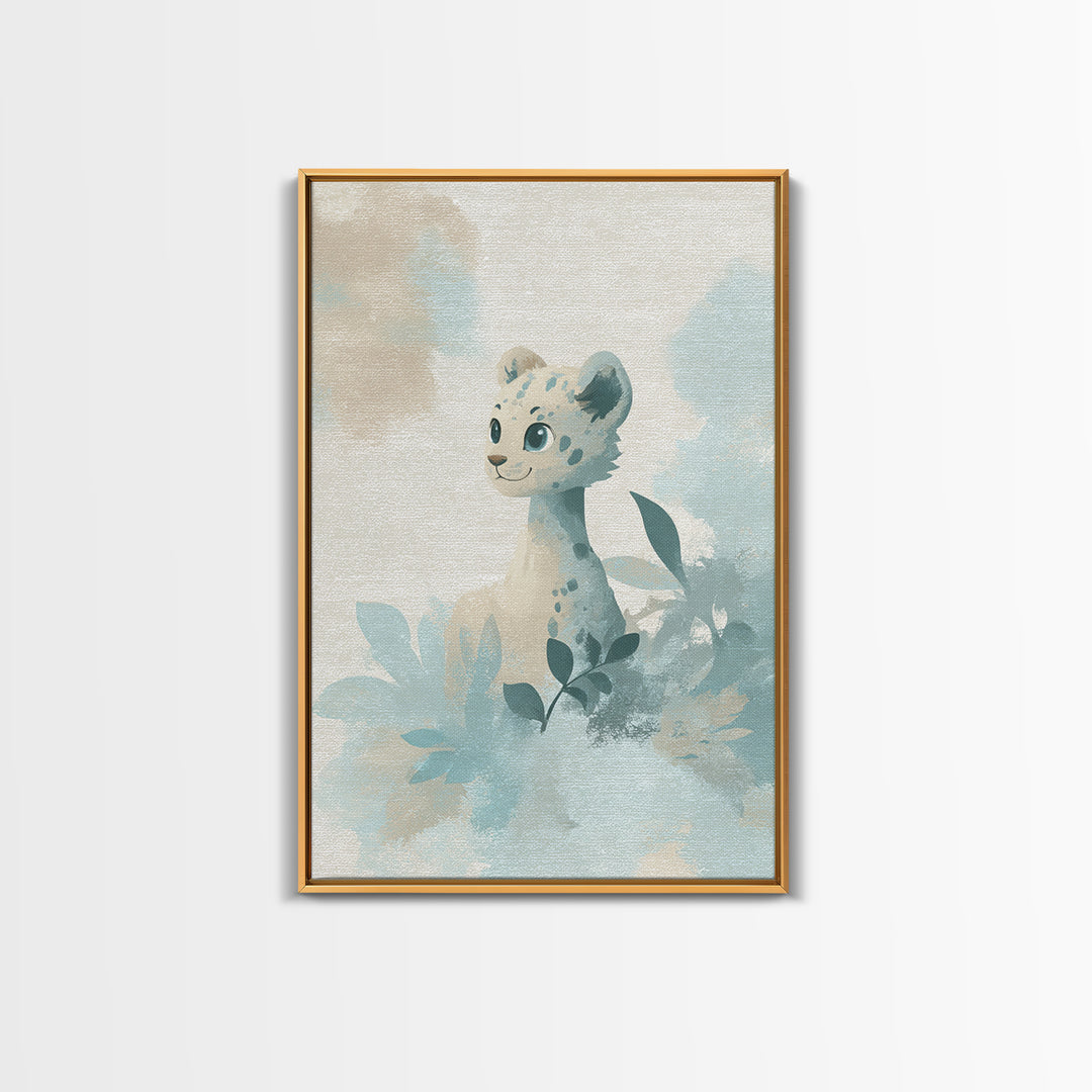 Cheerful Animal Dentist Themed Character Without Text Canvas Print, Dental Office Art, Luxury Decor, Office Decor, Calm, DOA-2x3-82
