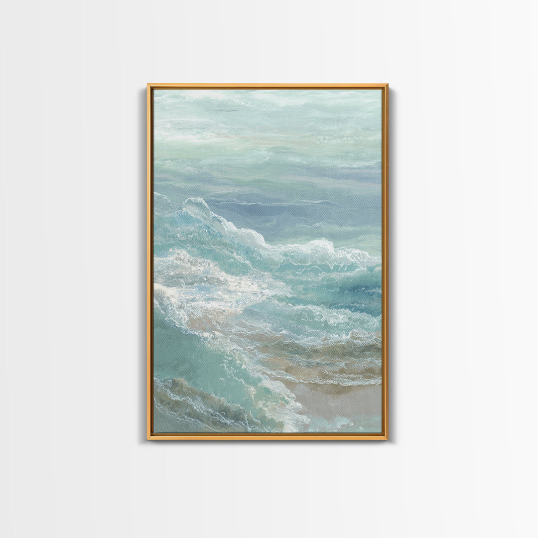 Calming Abstract Ocean Waves Canvas Print, Dental Office Art, Wall Decor, Office Decor, Fine Art, Calm, Contemporary Art, DOA-2x3-9