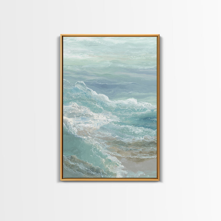 Calming Abstract Ocean Waves Canvas Print, Dental Office Art, Wall Decor, Office Decor, Fine Art, Calm, Contemporary Art, DOA-2x3-9