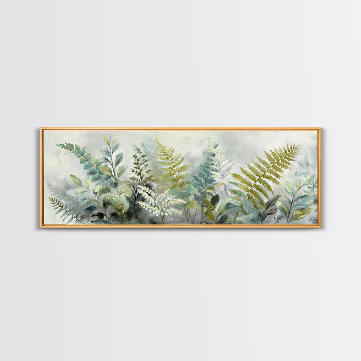 Botanical Fern Study Canvas Print, Dental Office Art, Printable Digital, Office Decor, Fine Art, Calm, Neutral Decor, DOA-3x1-11