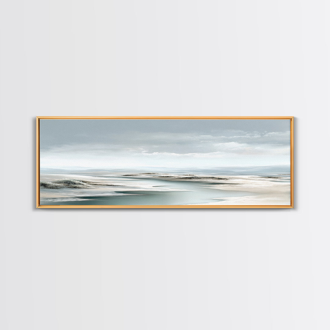 Quiet Coastal Dunes Canvas Print, Dental Office Art, Printable Digital, Office Decor, Calm, Neutral Decor, Modern Decor, DOA-3x1-14