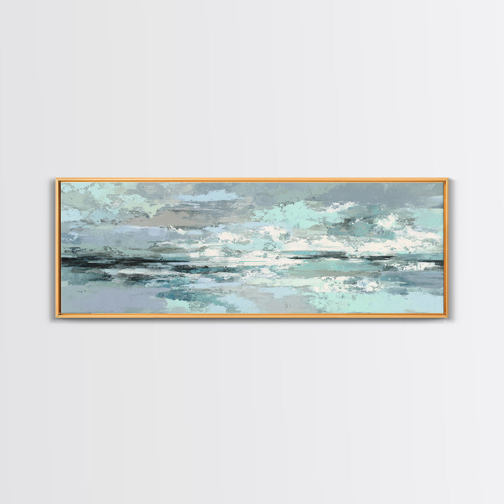 Clean Geometric Art Canvas Print, Dental Office Art, Science Art, Office Decor, Abstract Art, Calm, Boho Decor, DOA-3x1-24