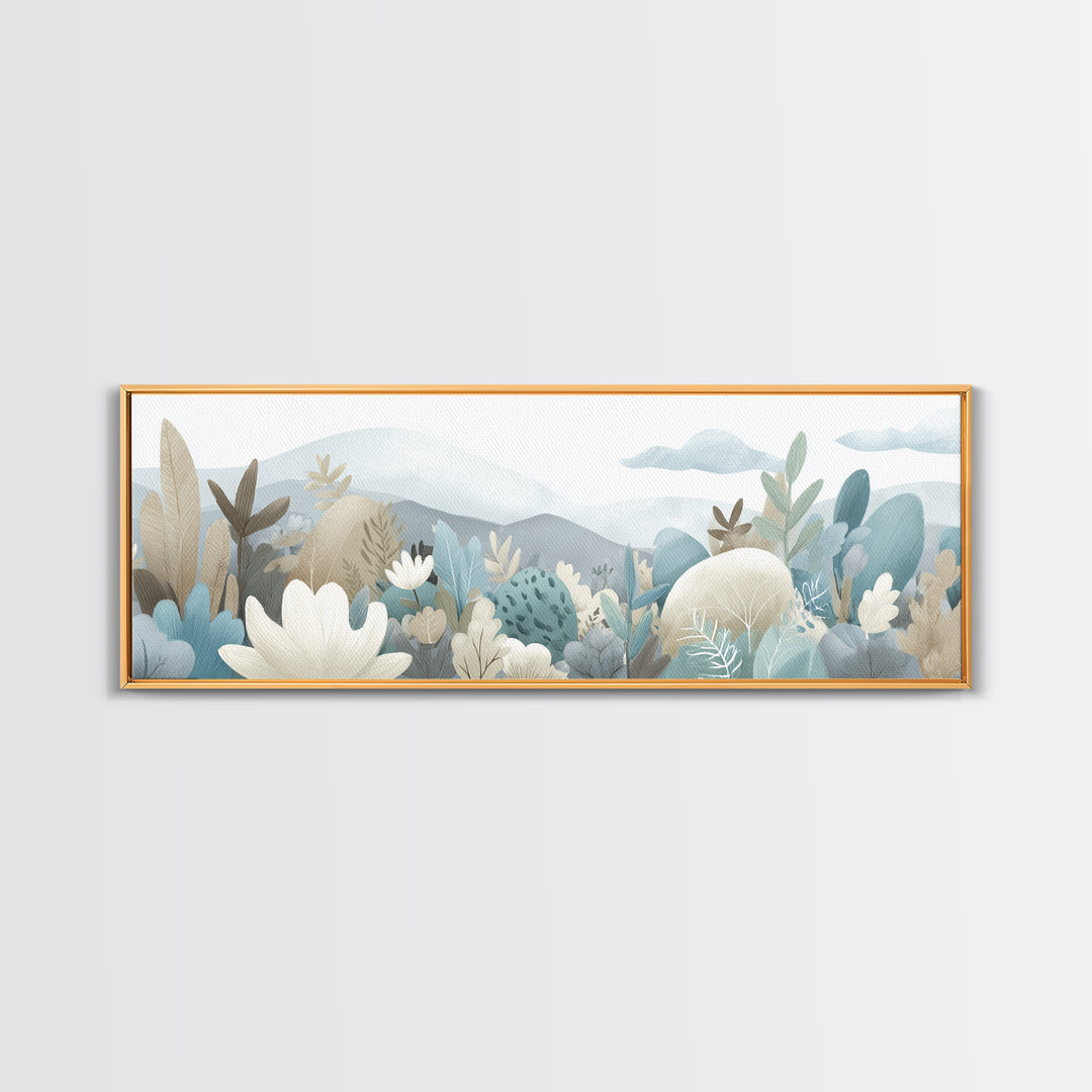 Happy Jungle Animals Canvas Print, Dental Office Art, Statement Artwork, Office Decor, Fine Art, Calm, Printable Wall Art, DOA-3x1-30