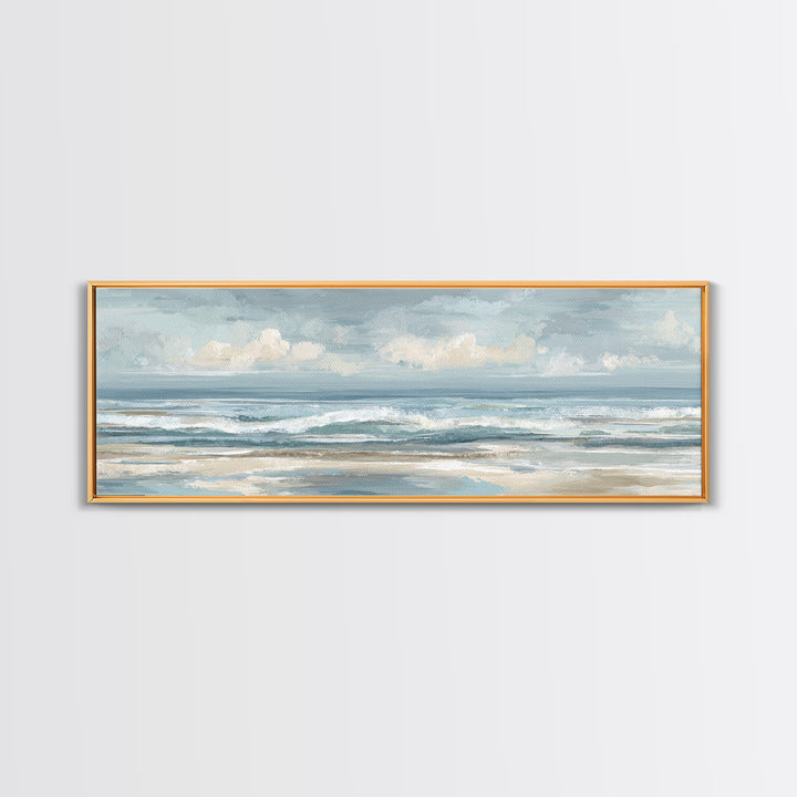 Calming Abstract Ocean Waves Canvas Print, Dental Office Art, Dental, Office Decor, Watercolor Art, Calm, Tooth Art, DOA-3x1-41