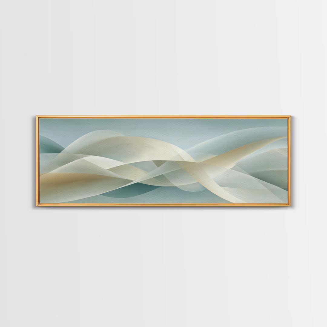 Minimal Smile Curve Abstract Canvas Print, Dental Office Art, Office Decor, Abstract Art, Calm, Medical Office Decor, DOA-3x1-45