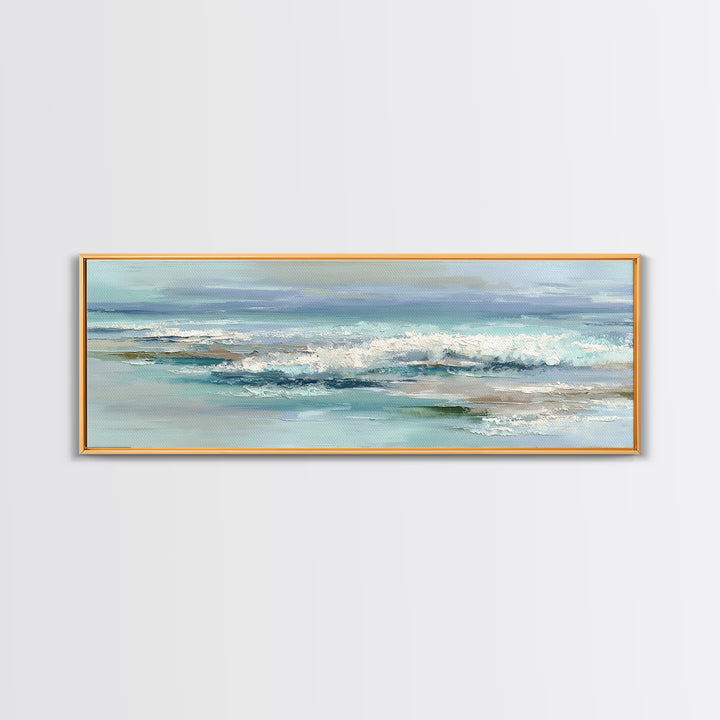 Calming Abstract Ocean Waves Canvas Print, Dental Office Art, Dental, Office Decor, Watercolor Art, Calm, Tooth Art, DOA-3x1-65