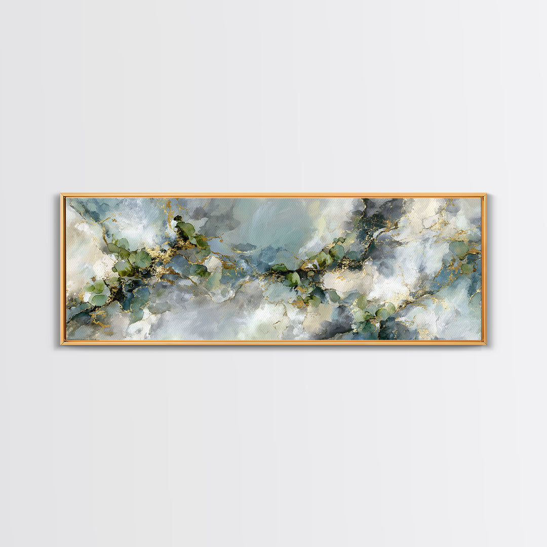 Clean Marble Texture Canvas Print, Dental Office Art, Office Decor, Oil Painting, Calm, Unique Wall Art, Minimalist Wall Art, DOA-3x1-88